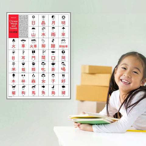 Chinese Words and Sounds Poster