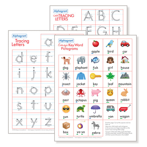 Tracing Letter Set, Download Edition