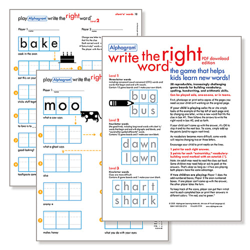 Write the Right Word™ Download Edition